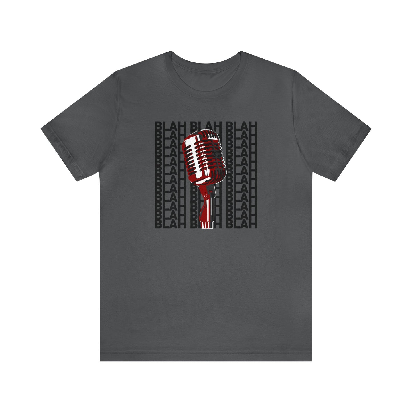 Microphone graphic tee, Music T-shirt, grey shirt