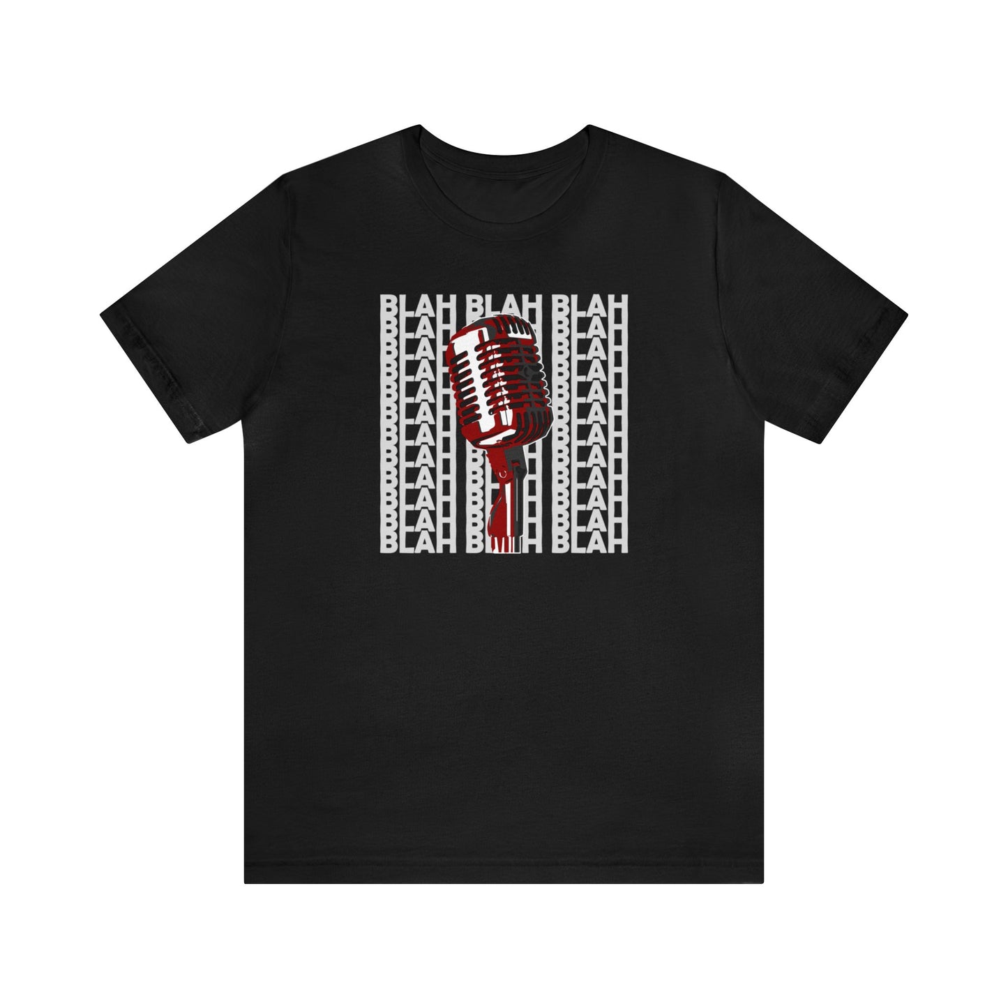 Microphone graphic tee, Music T-shirt, black shirt