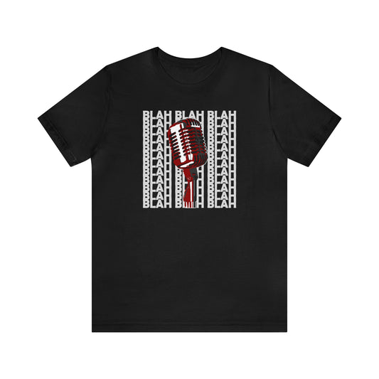 Microphone graphic tee, Music T-shirt, black shirt