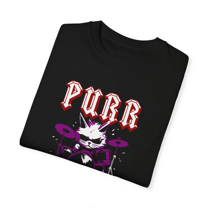 Purr-cussion Drumkit Rock Metal KITTY CAT - Garment-Dyed T-shirt