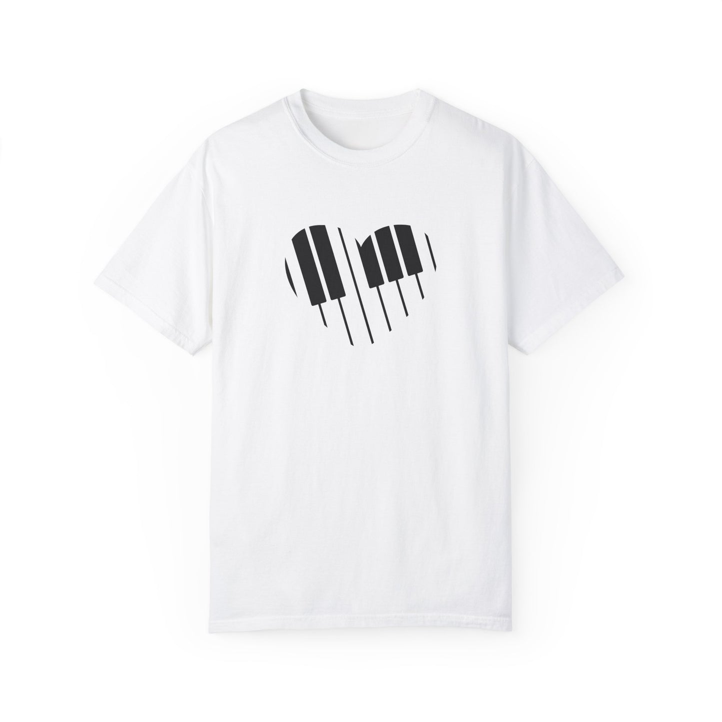 Keys to my Heart (Piano / Keyboard) - Unisex Garment-Dyed T-shirt