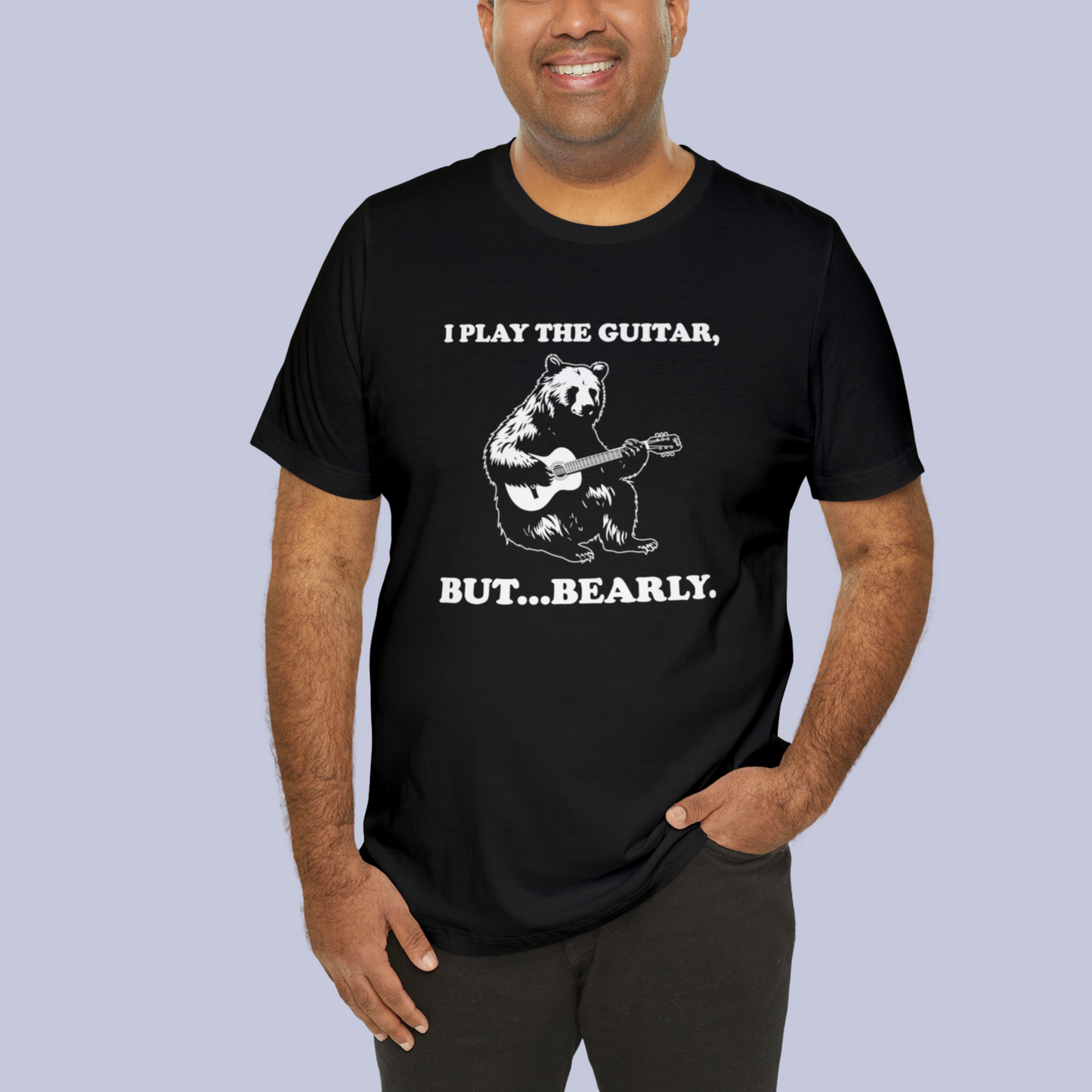 Bearly Play the Guitar - T-shirt, music T-shirt