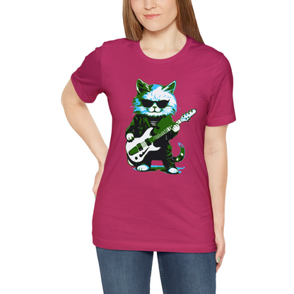 Check Meowt (Electric Guitar)Jersey Short Sleeve Tee