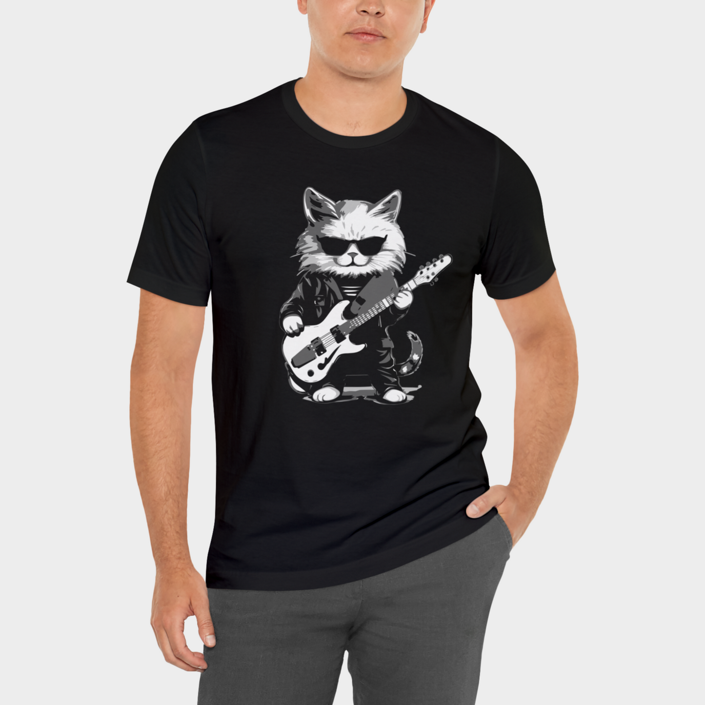 Check Meowt (Electric Guitar)Jersey Short Sleeve Tee