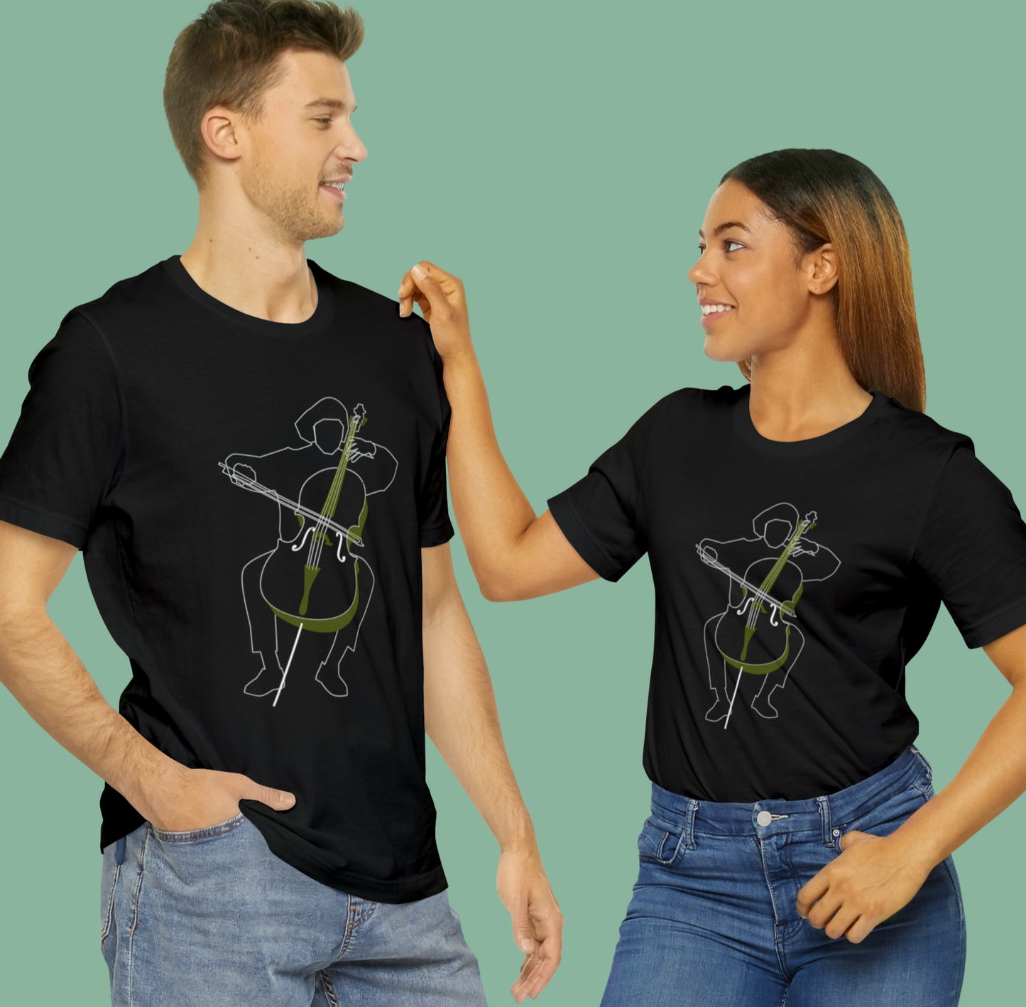 Moonlight Sonata (Cello) - Jersey Short Sleeve Tee