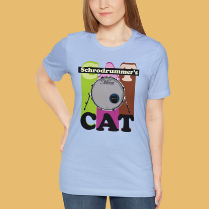 Schrodrummer's Cat (Percussion, Drumset) - Jersey Short Sleeve Tee