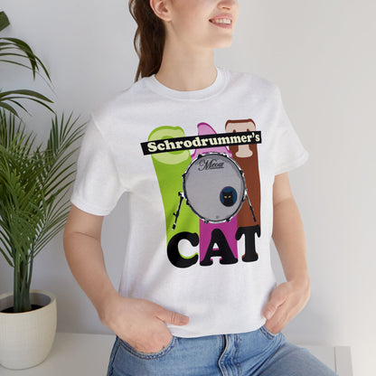 Schrodrummer's Cat (Percussion, Drumset) - Jersey Short Sleeve Tee